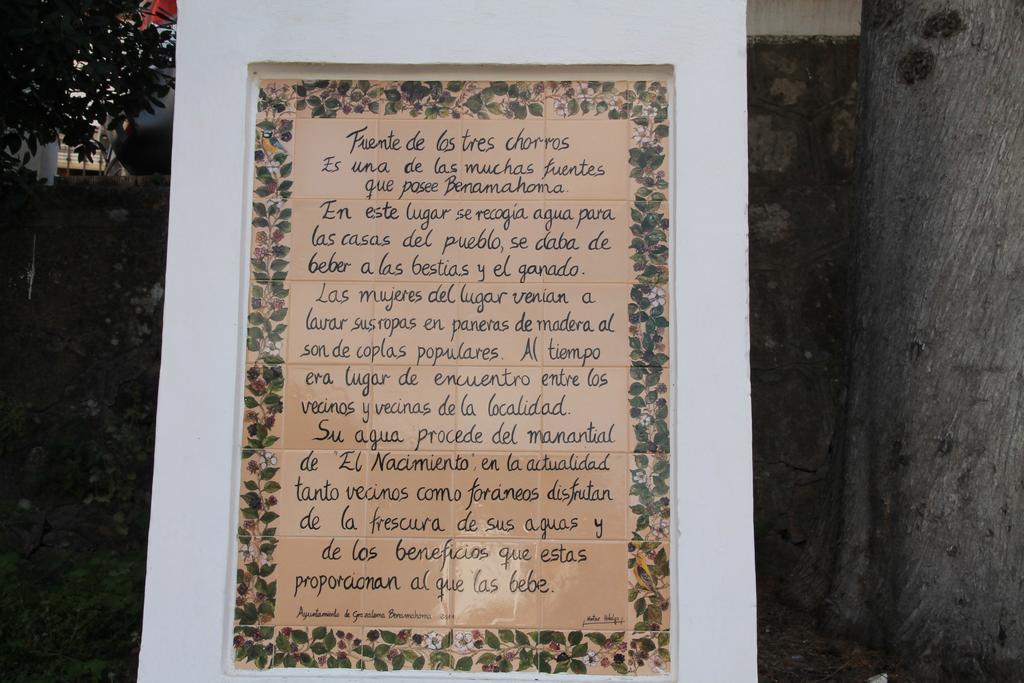 La Fuente De El Nacimiento Guest House Benamahoma Ngoại thất bức ảnh